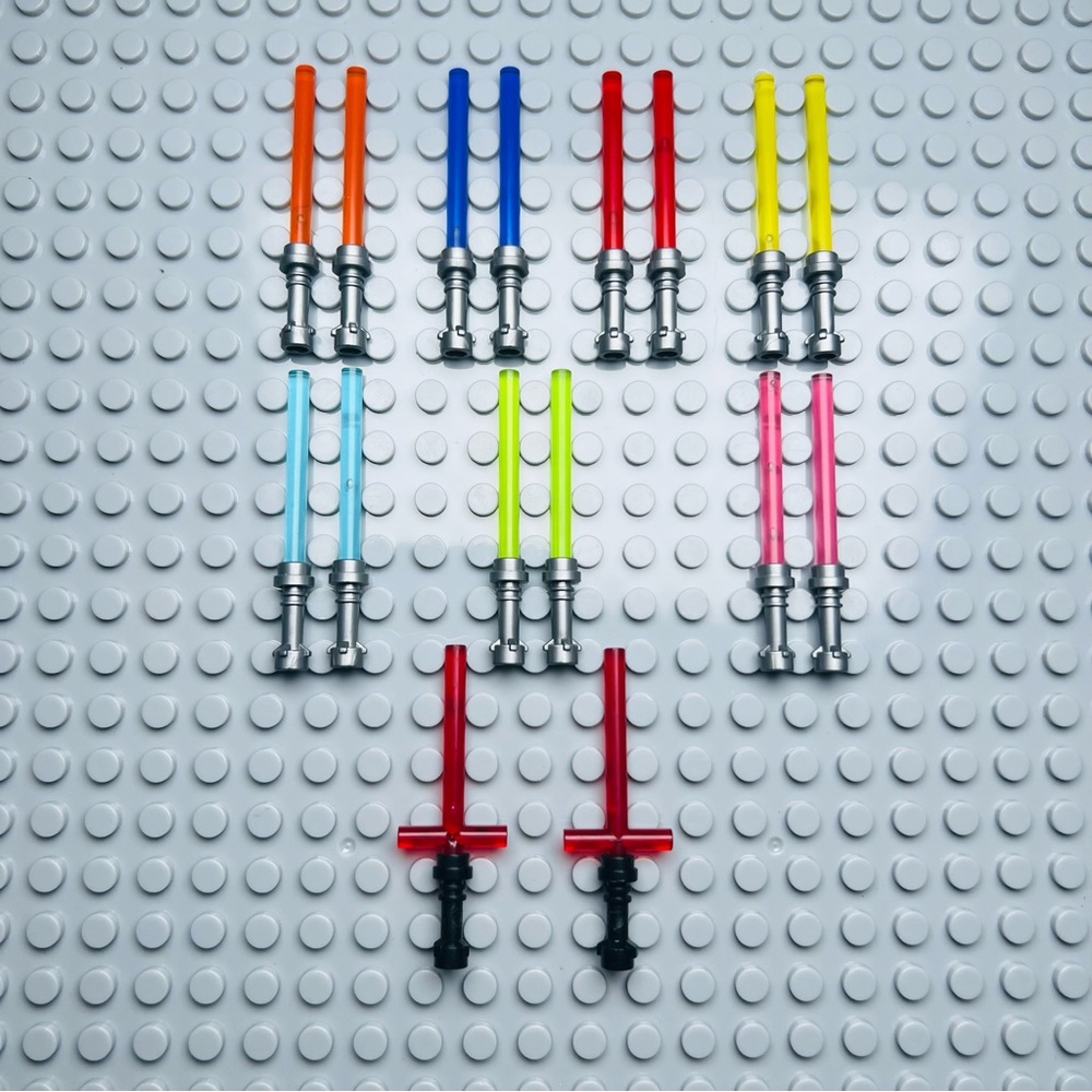 16-pack Custom Star Wars Multicolor Light Saber lot for lego Minifigures